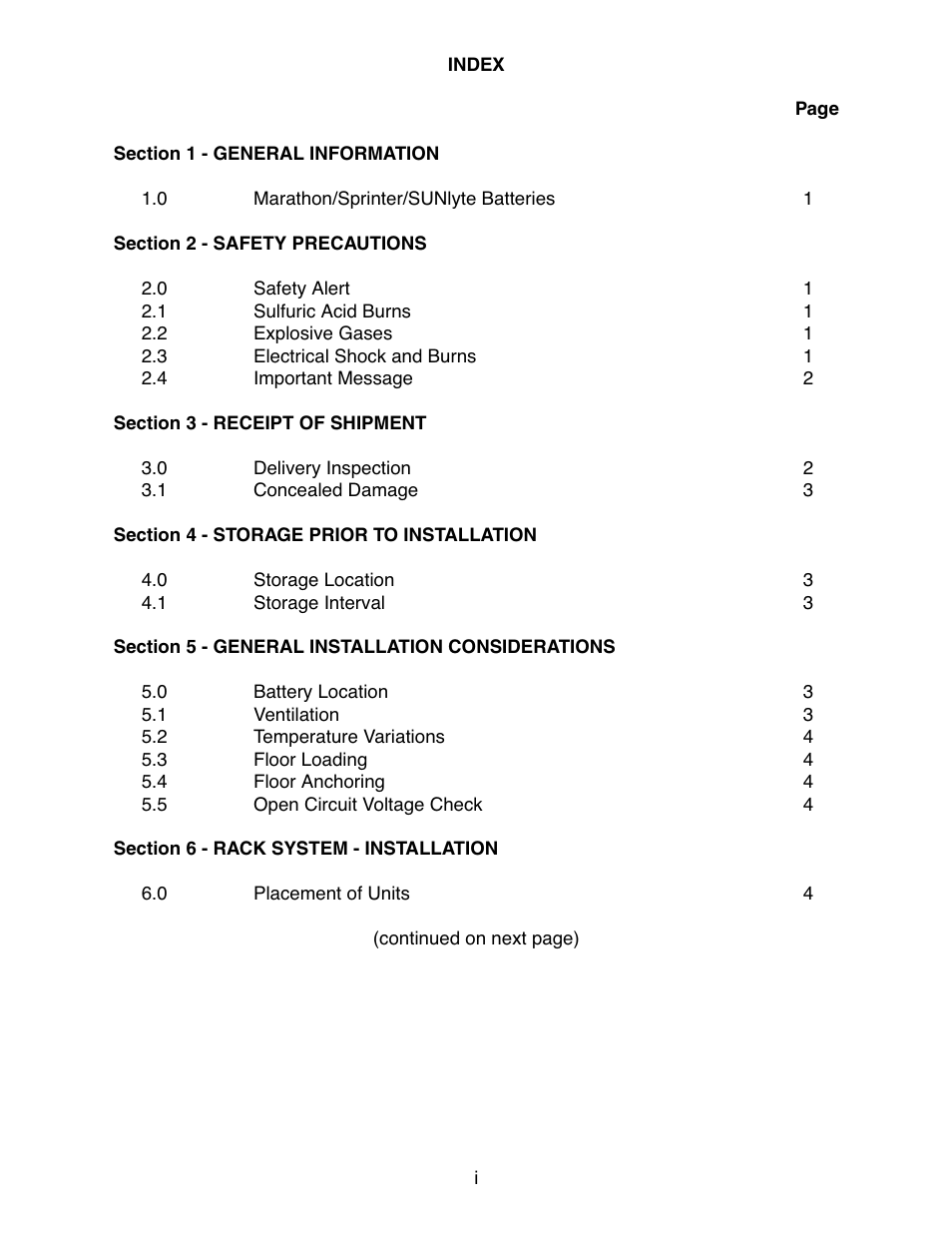 Exide Technologies Section 92.30 User Manual | Page 2 / 18