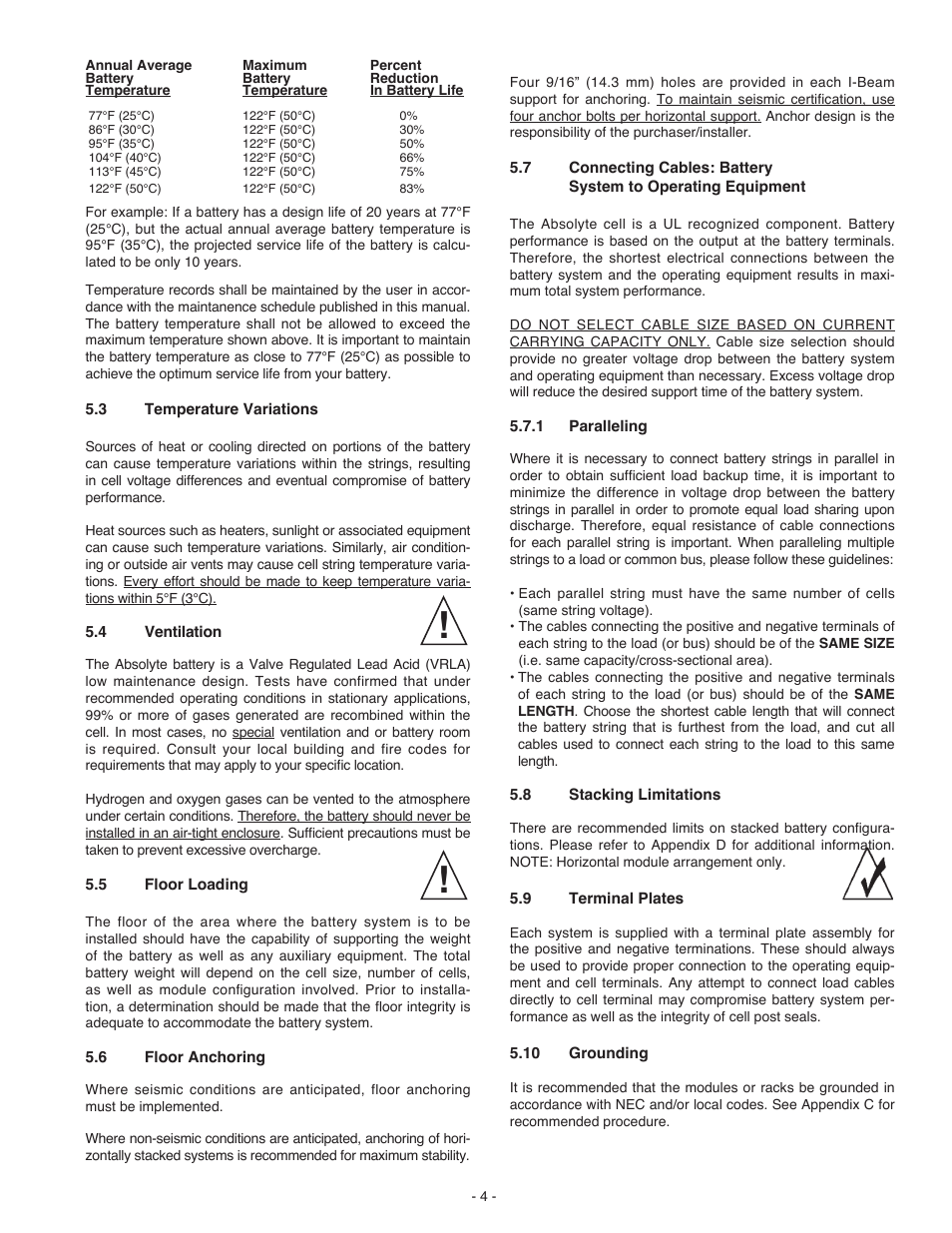 Exide Technologies Section 92.61 User Manual | Page 8 / 32