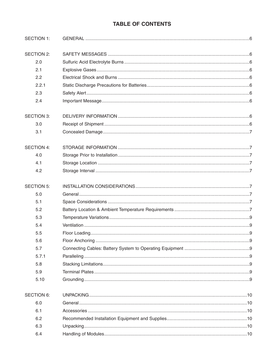 Exide Technologies Section 92.80 User Manual | Page 2 / 28