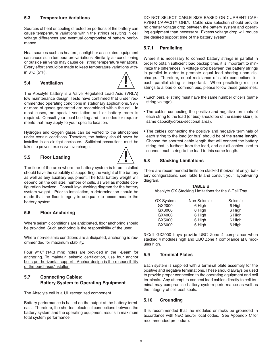 Exide Technologies Section 92.80 User Manual | Page 9 / 28