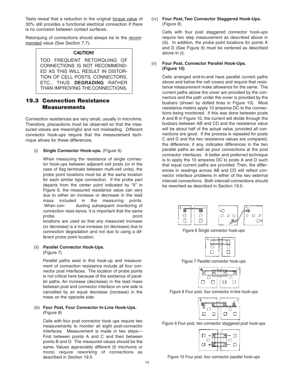 3 connection resistance measurements | Exide Technologies Section 93.10 User Manual | Page 17 / 20