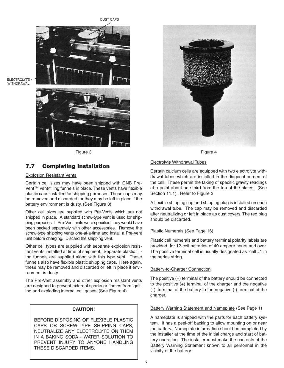 7 completing installation | Exide Technologies Section 93.10 User Manual | Page 9 / 20