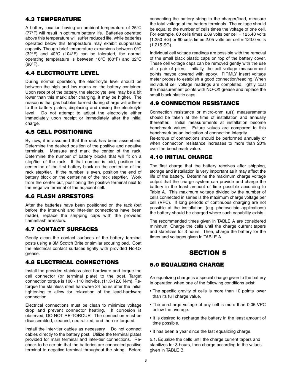 Exide Technologies Section 93.10T User Manual | Page 5 / 11