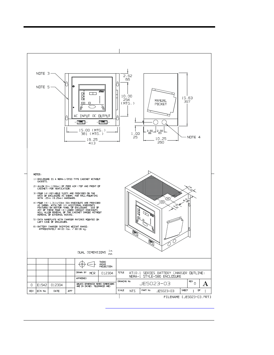 Appendix c (standard drawings) | Exide Technologies Section 94.20 User Manual | Page 76 / 100