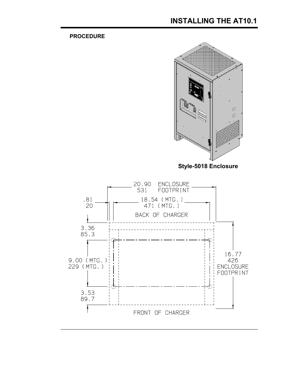Installing the at10.1 | Exide Technologies Section 94.30 User Manual | Page 11 / 100