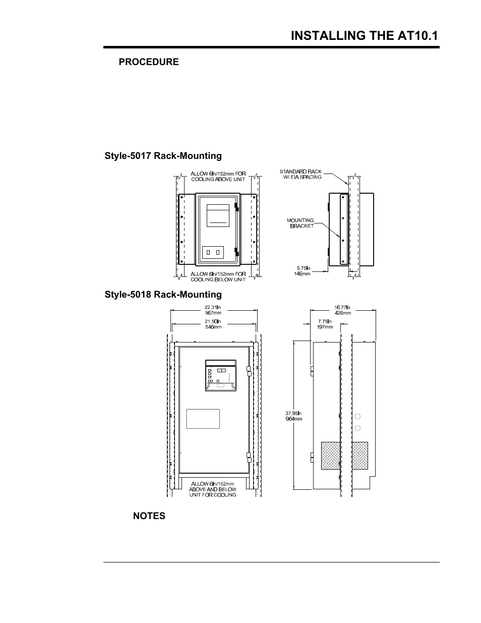 Installing the at10.1 | Exide Technologies Section 94.30 User Manual | Page 13 / 100