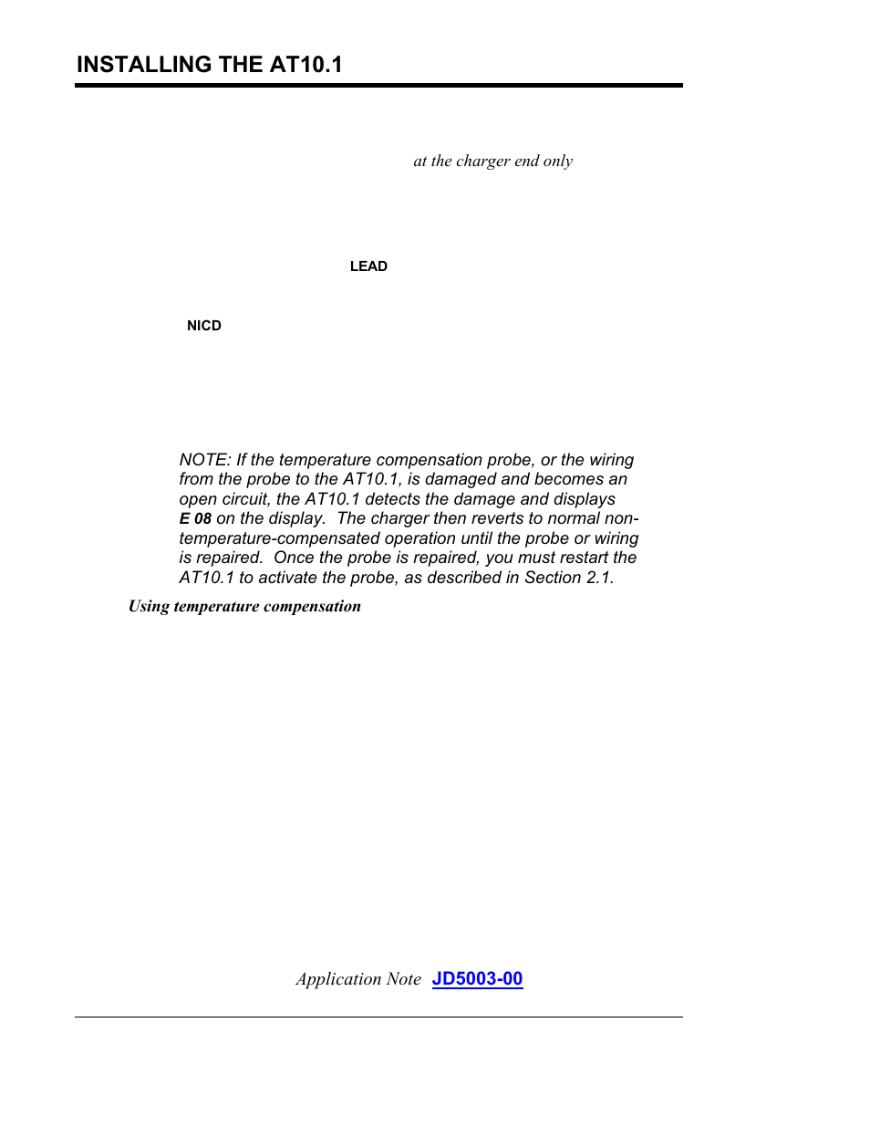Installing the at10.1 | Exide Technologies Section 94.30 User Manual | Page 26 / 100