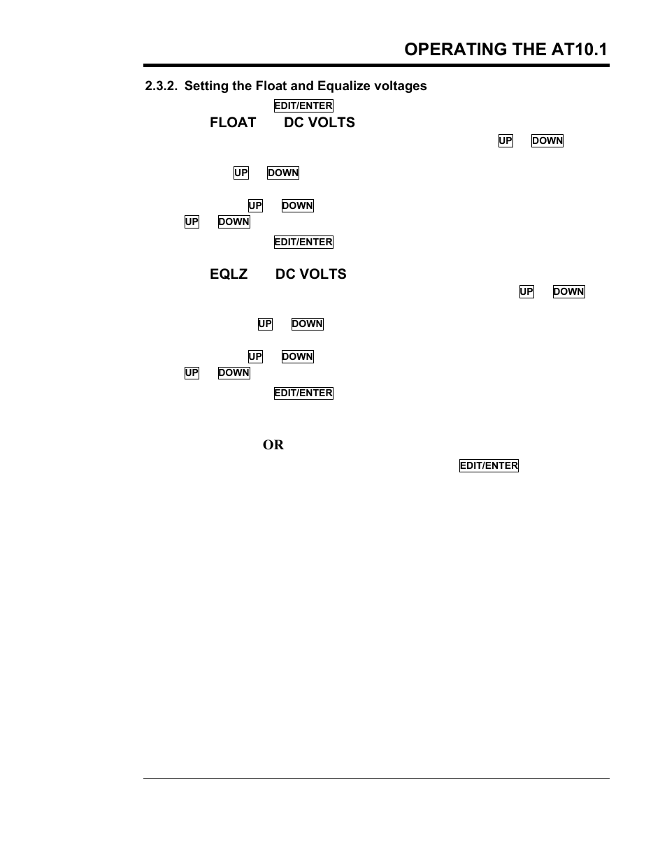 Operating the at10.1 | Exide Technologies Section 94.30 User Manual | Page 35 / 100