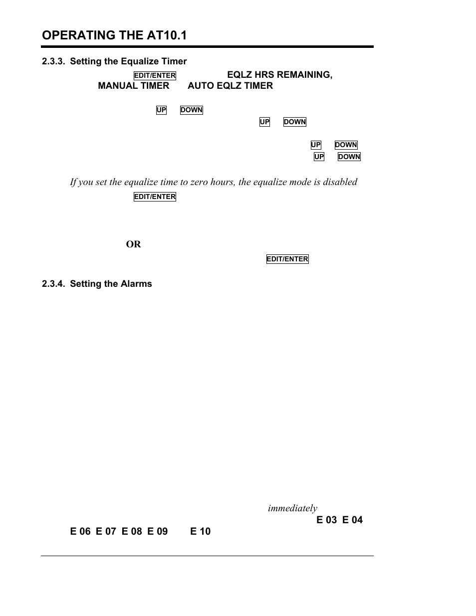 Operating the at10.1 | Exide Technologies Section 94.30 User Manual | Page 36 / 100