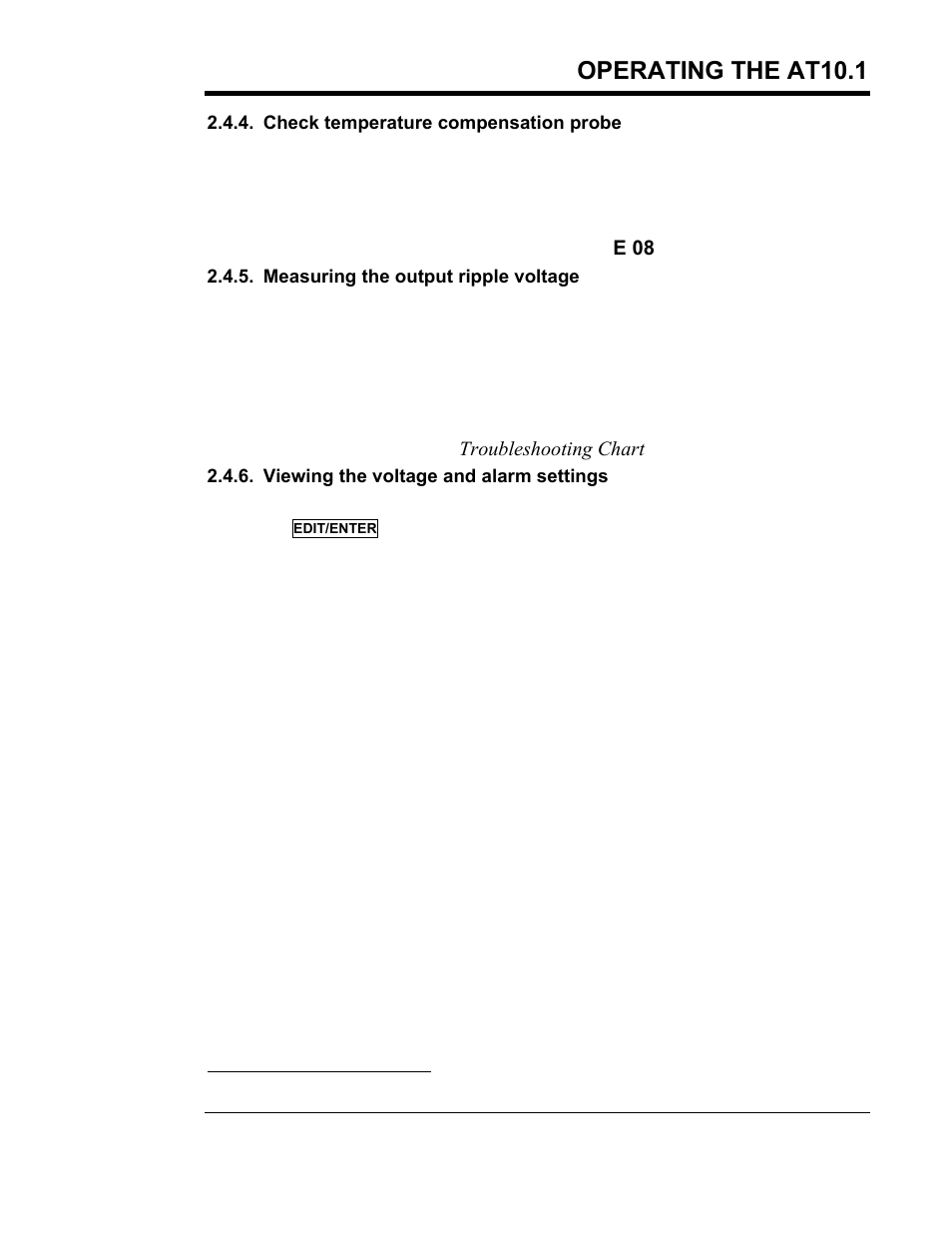 Operating the at10.1 | Exide Technologies Section 94.30 User Manual | Page 45 / 100