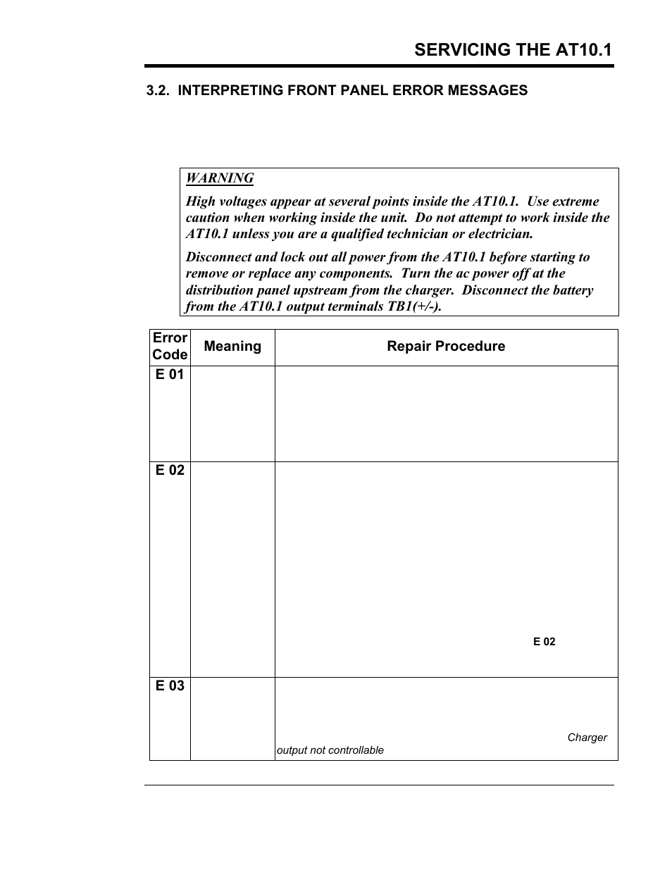 Servicing the at10.1 | Exide Technologies Section 94.30 User Manual | Page 49 / 100