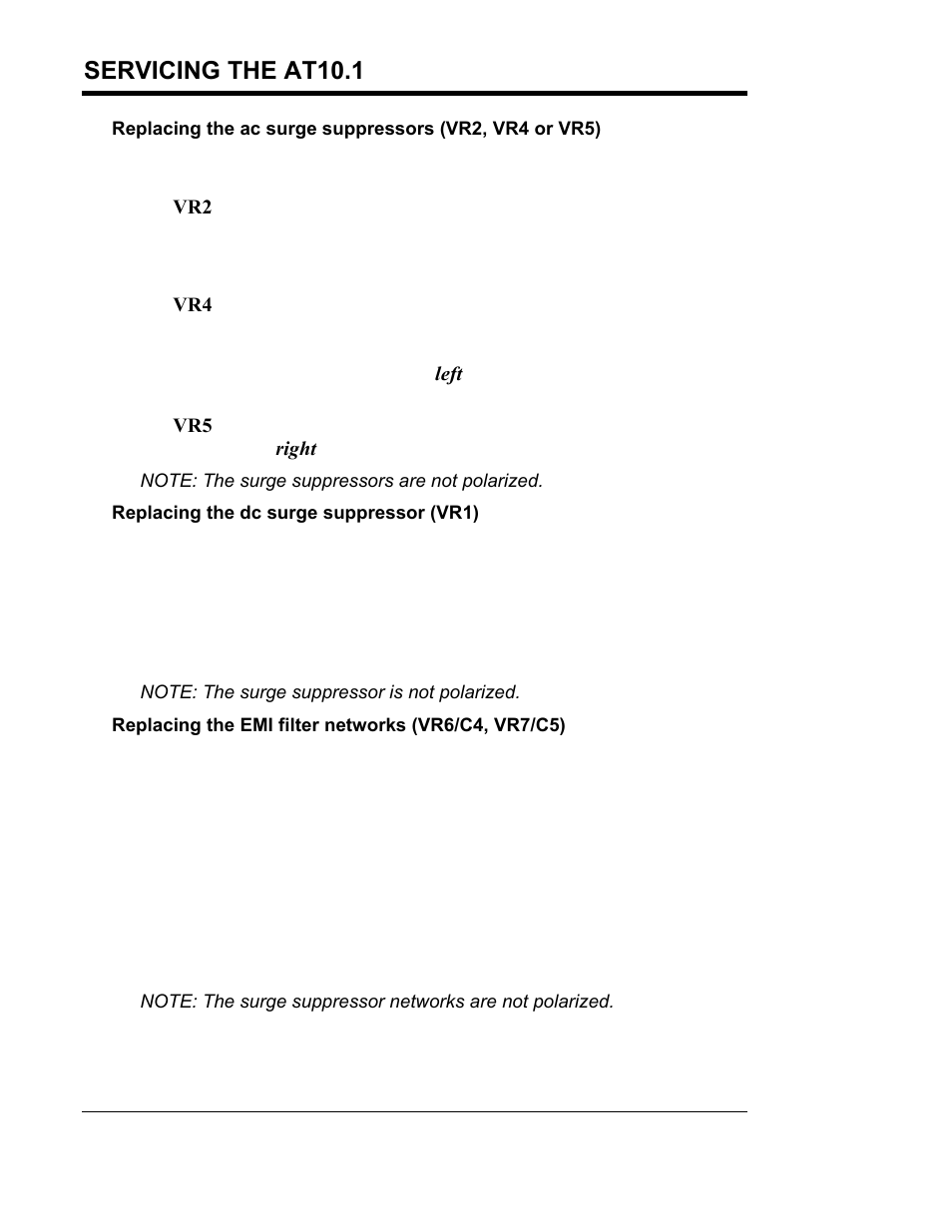 Servicing the at10.1 | Exide Technologies Section 94.30 User Manual | Page 64 / 100