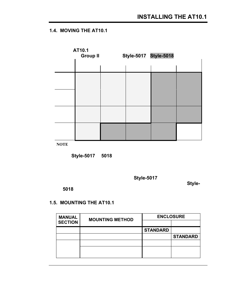 Installing the at10.1 | Exide Technologies Section 94.30 User Manual | Page 7 / 100