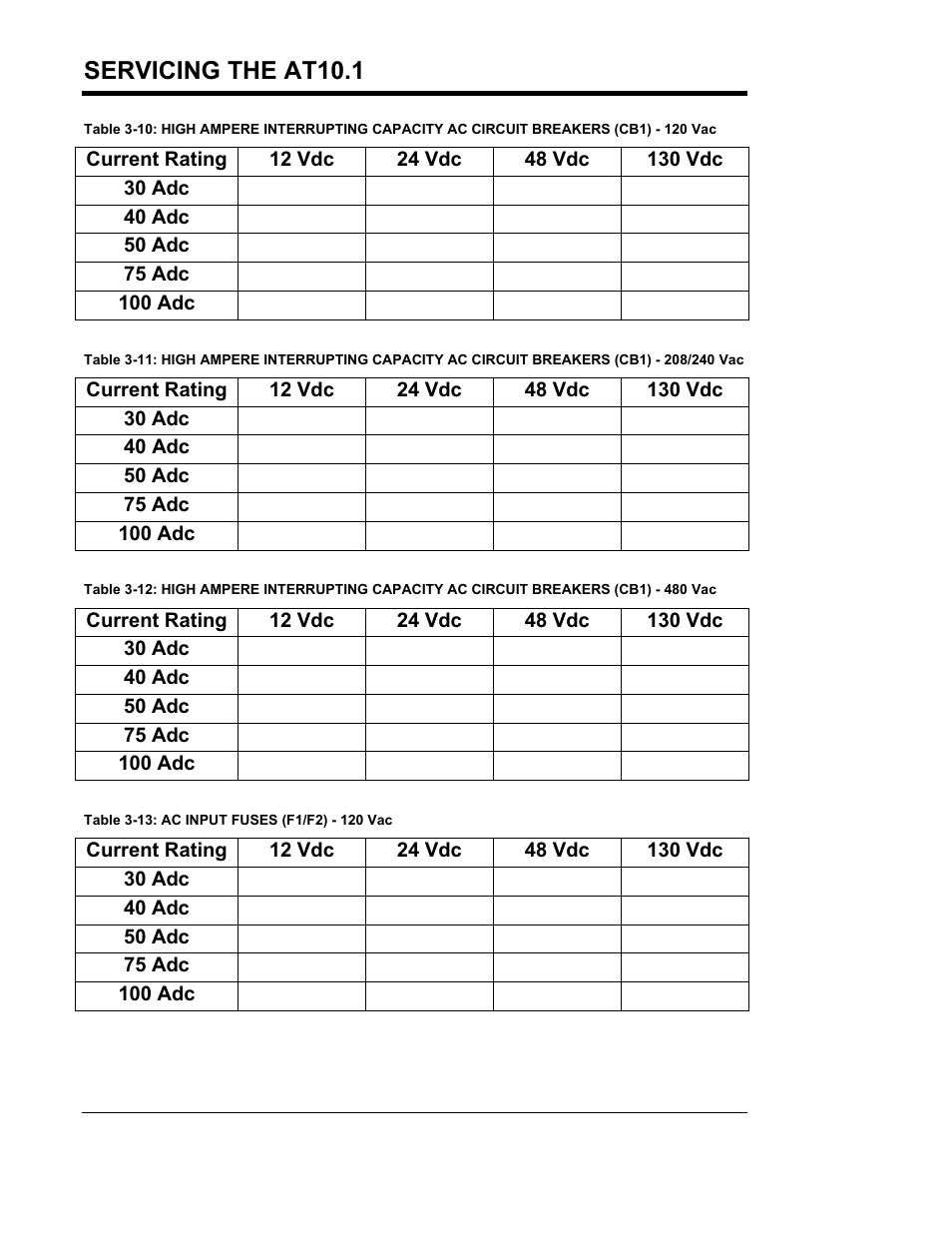 Servicing the at10.1 | Exide Technologies Section 94.30 User Manual | Page 70 / 100