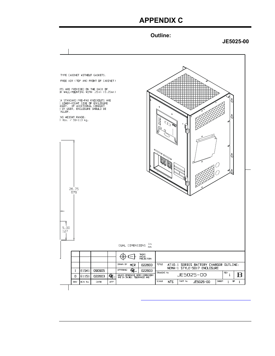 Appendix c (standard drawings) | Exide Technologies Section 94.30 User Manual | Page 77 / 100