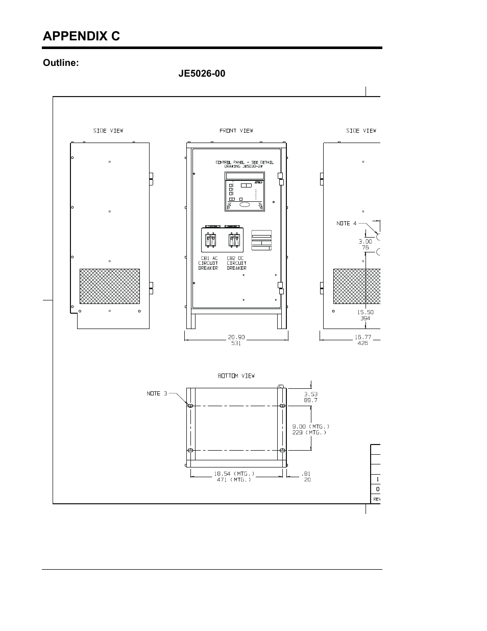 Appendix c (standard drawings) | Exide Technologies Section 94.30 User Manual | Page 78 / 100