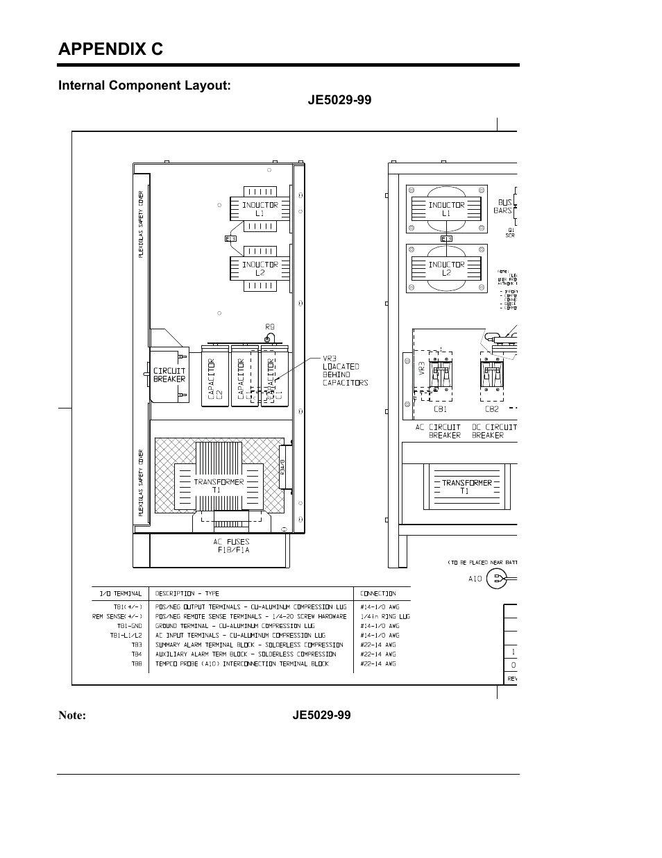 Appendix c (standard drawings) | Exide Technologies Section 94.30 User Manual | Page 82 / 100