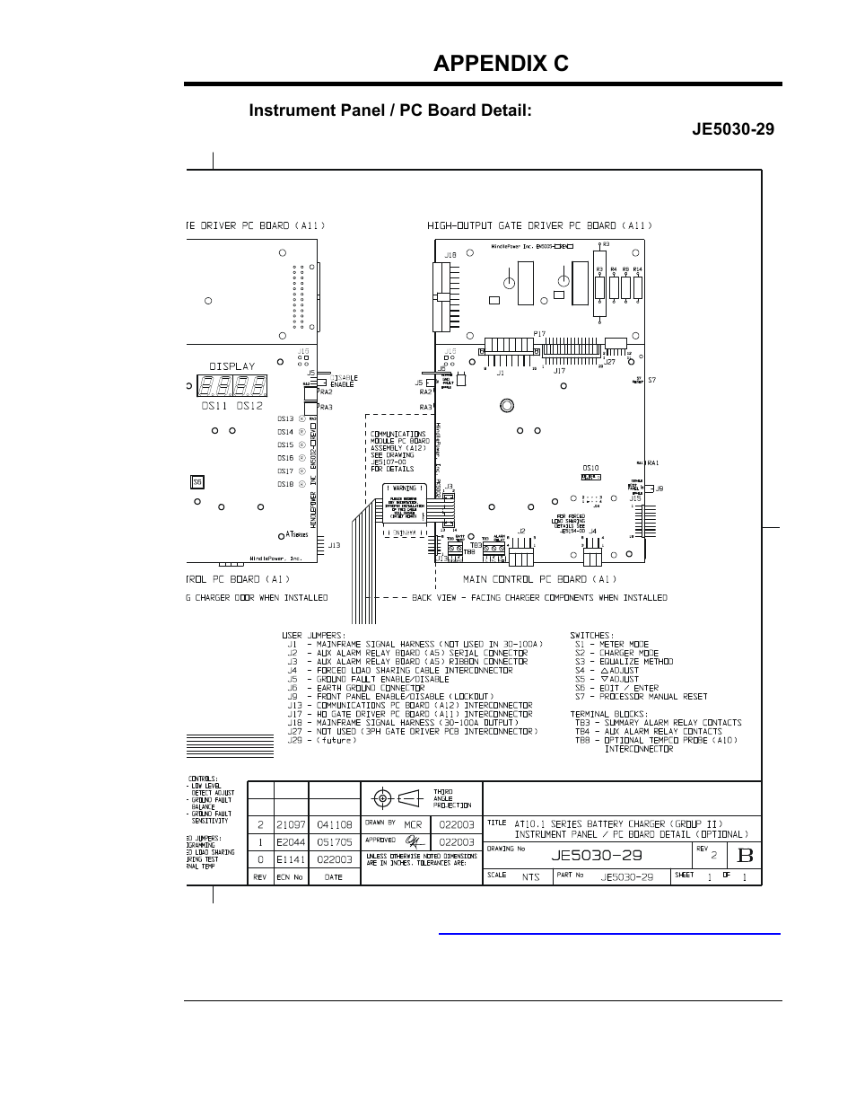 Appendix c (standard drawings) | Exide Technologies Section 94.30 User Manual | Page 85 / 100