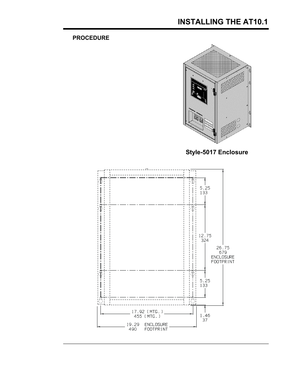 Installing the at10.1 | Exide Technologies Section 94.30 User Manual | Page 9 / 100