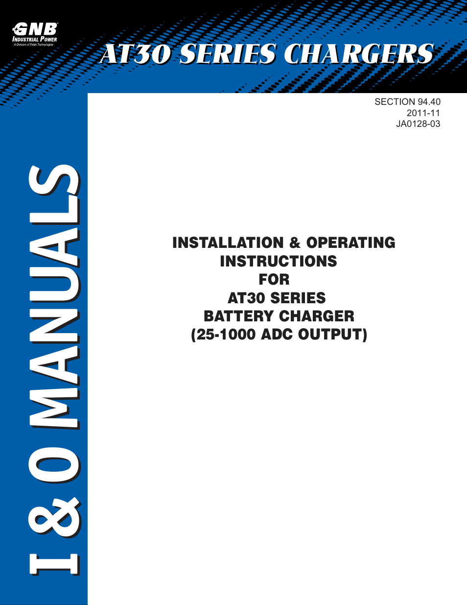 Exide Technologies Section 94.40 User Manual | 100 pages