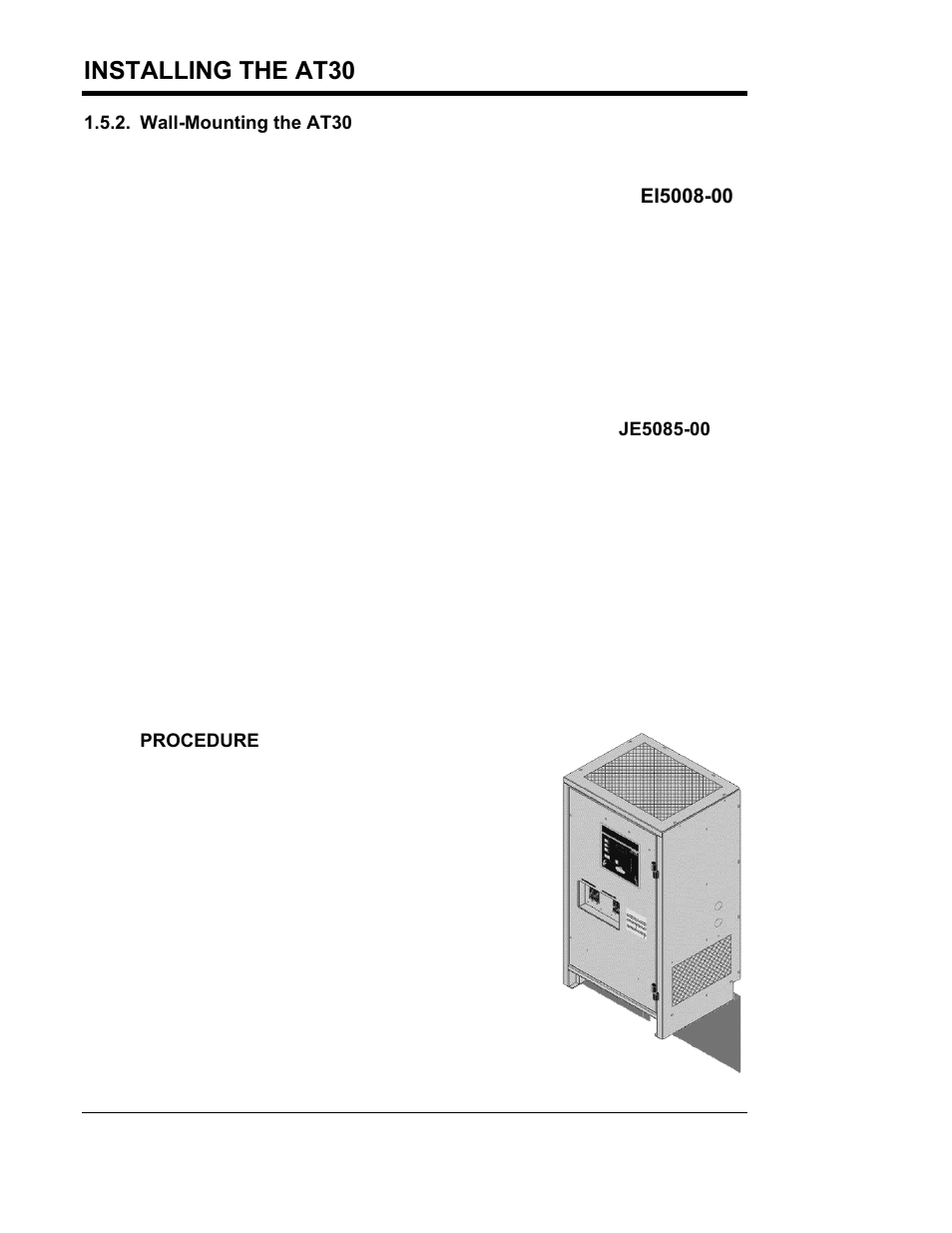 Installing the at30 | Exide Technologies Section 94.40 User Manual | Page 10 / 100