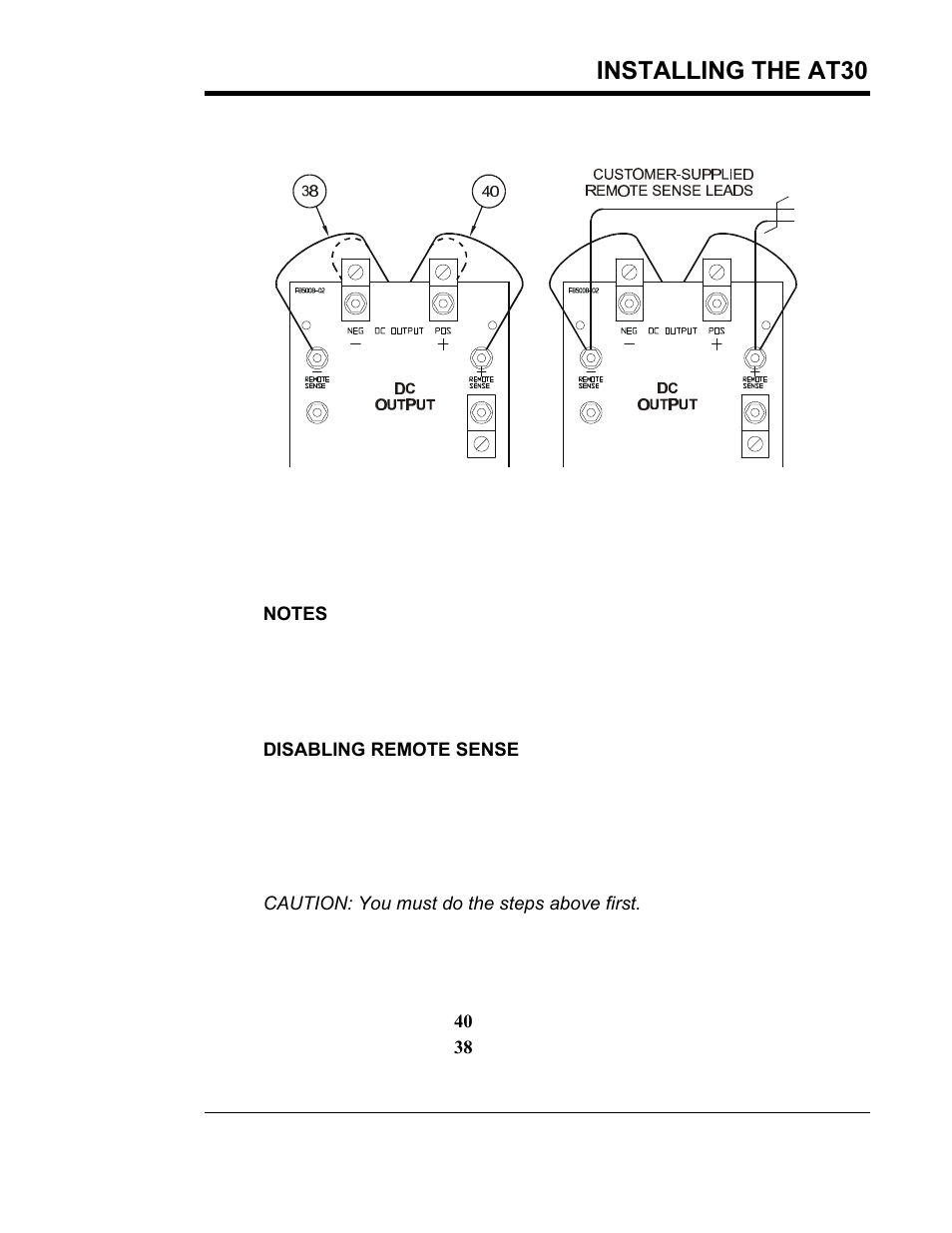 Installing the at30 | Exide Technologies Section 94.40 User Manual | Page 21 / 100