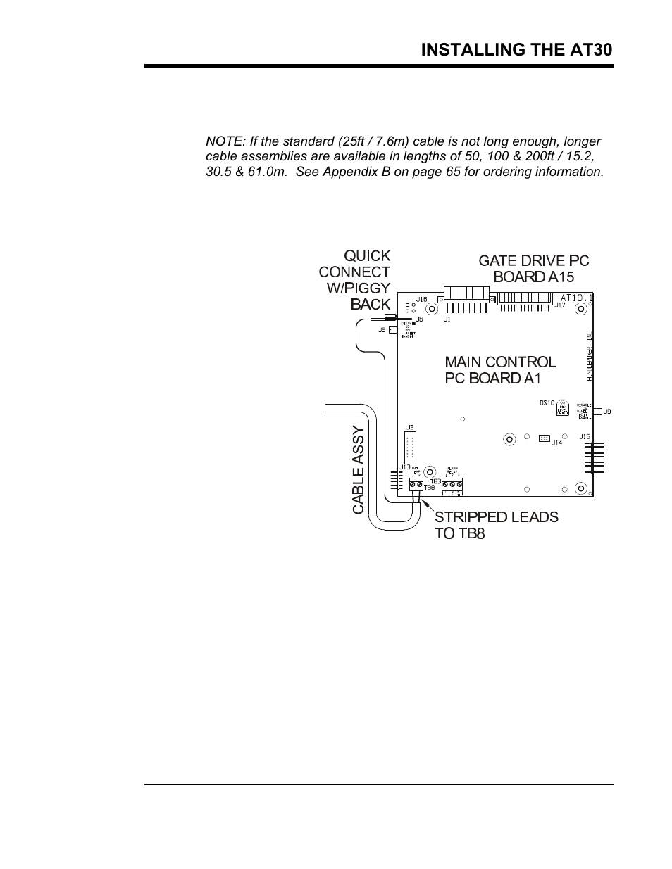 Installing the at30 | Exide Technologies Section 94.40 User Manual | Page 25 / 100