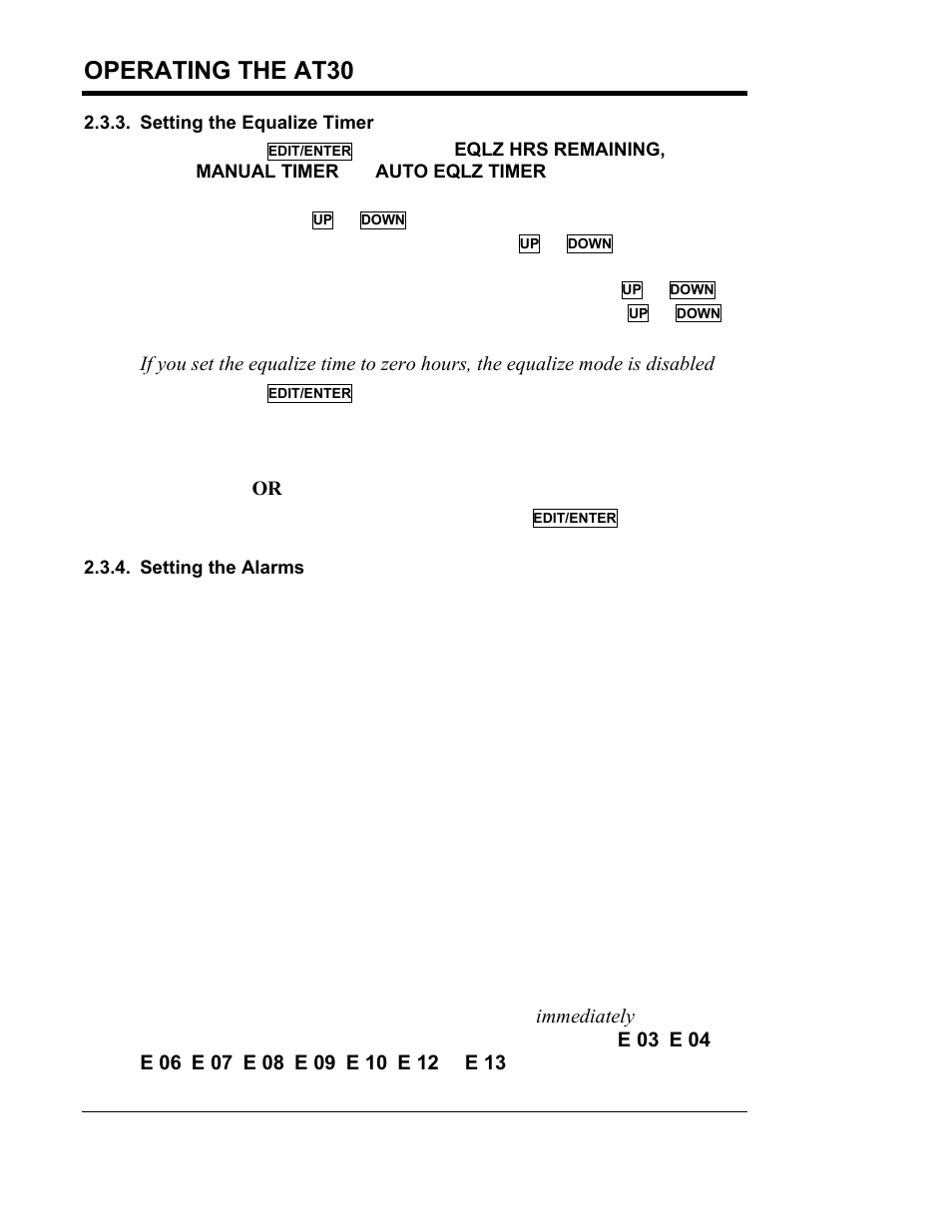 Operating the at30 | Exide Technologies Section 94.40 User Manual | Page 36 / 100