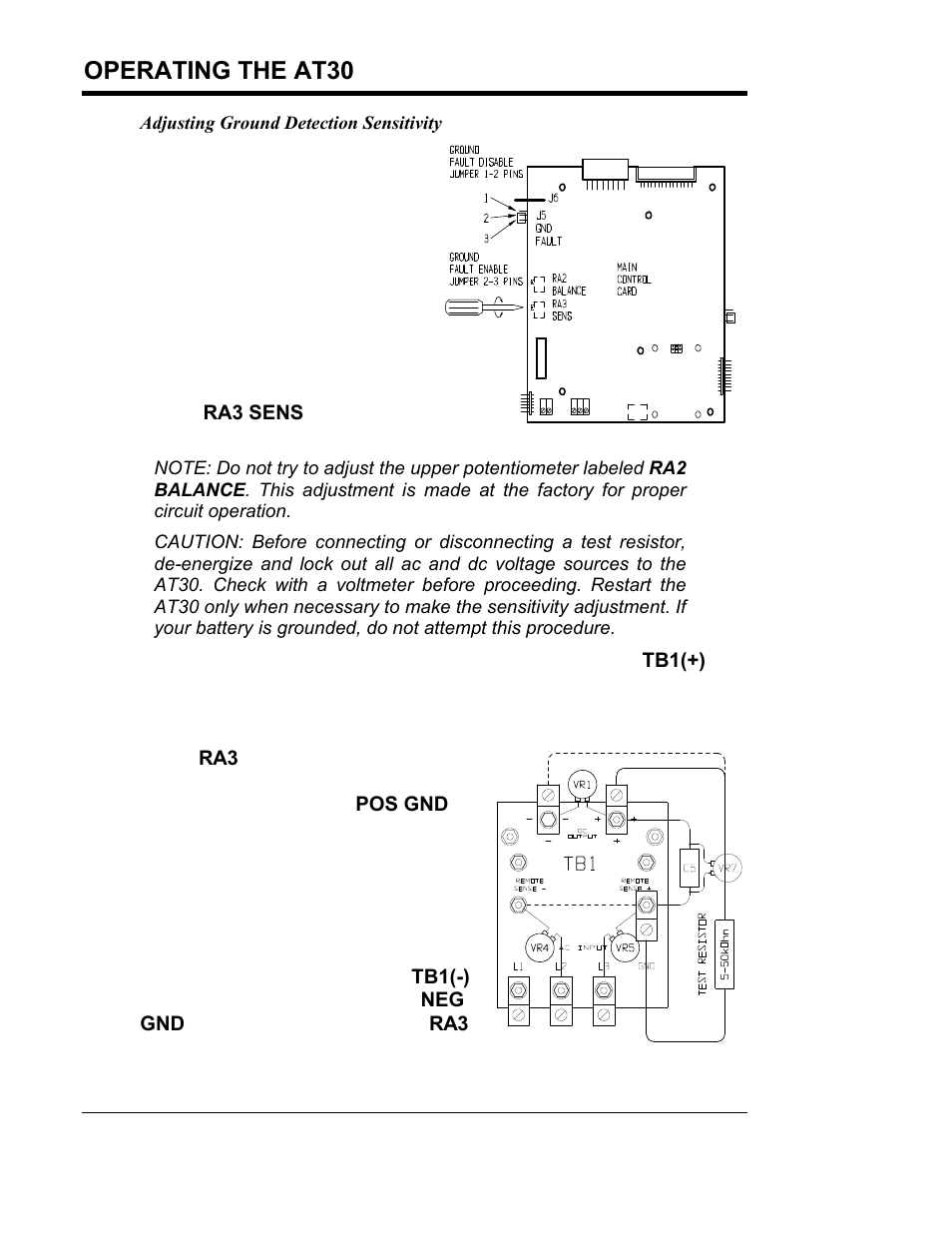 Operating the at30 | Exide Technologies Section 94.40 User Manual | Page 38 / 100