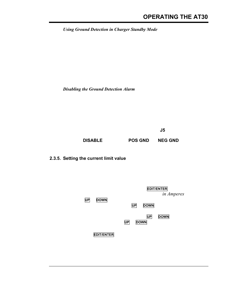 Operating the at30 | Exide Technologies Section 94.40 User Manual | Page 39 / 100