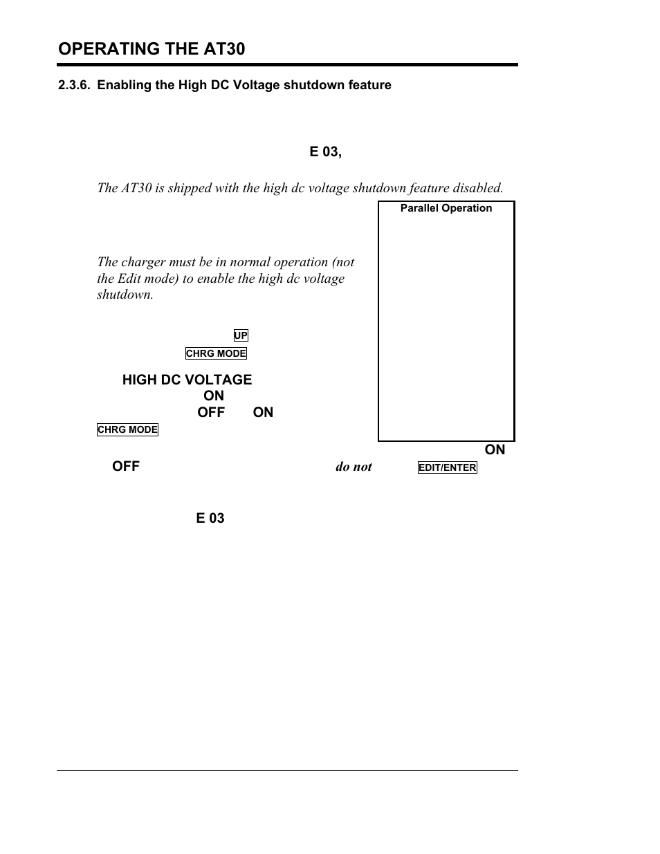 Operating the at30 | Exide Technologies Section 94.40 User Manual | Page 40 / 100