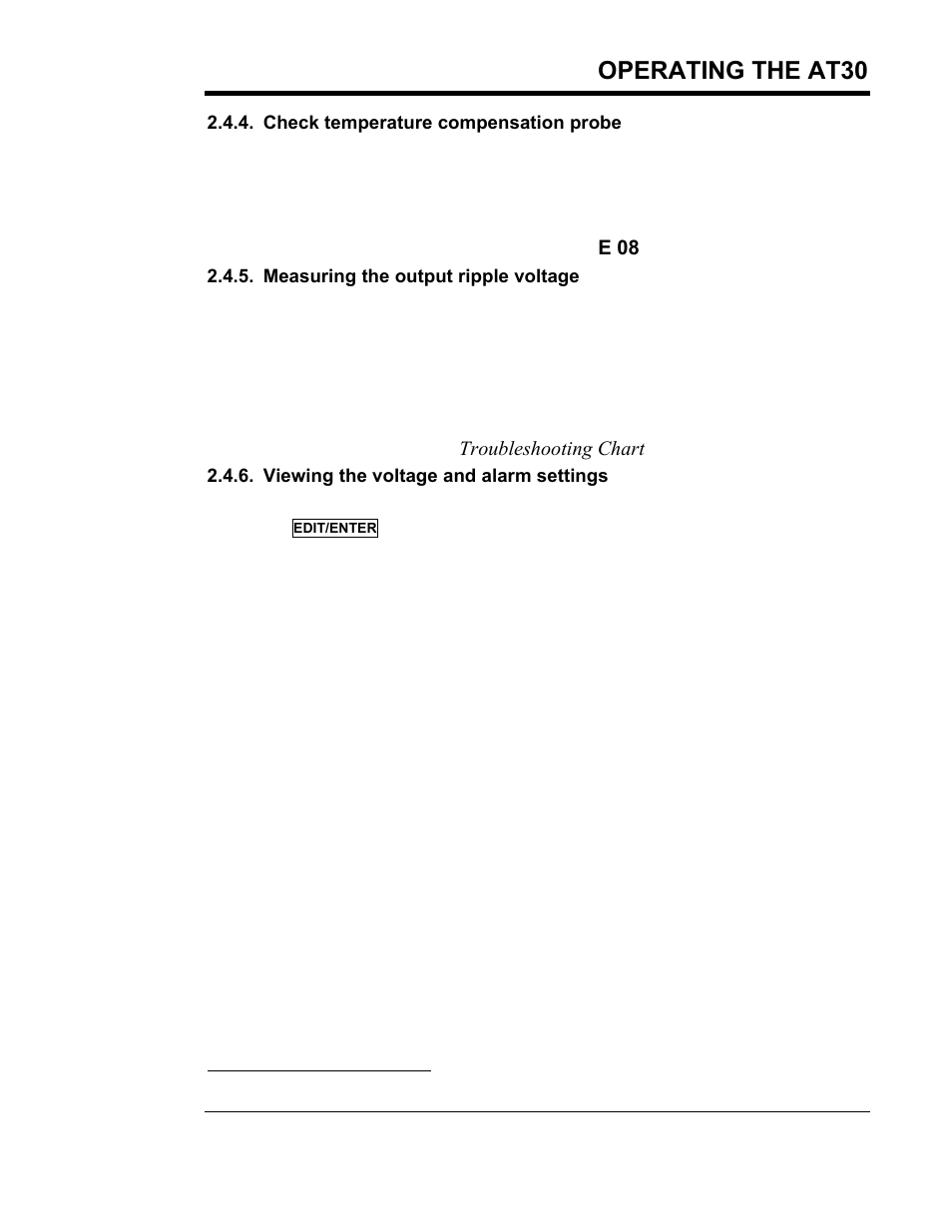 Operating the at30 | Exide Technologies Section 94.40 User Manual | Page 45 / 100