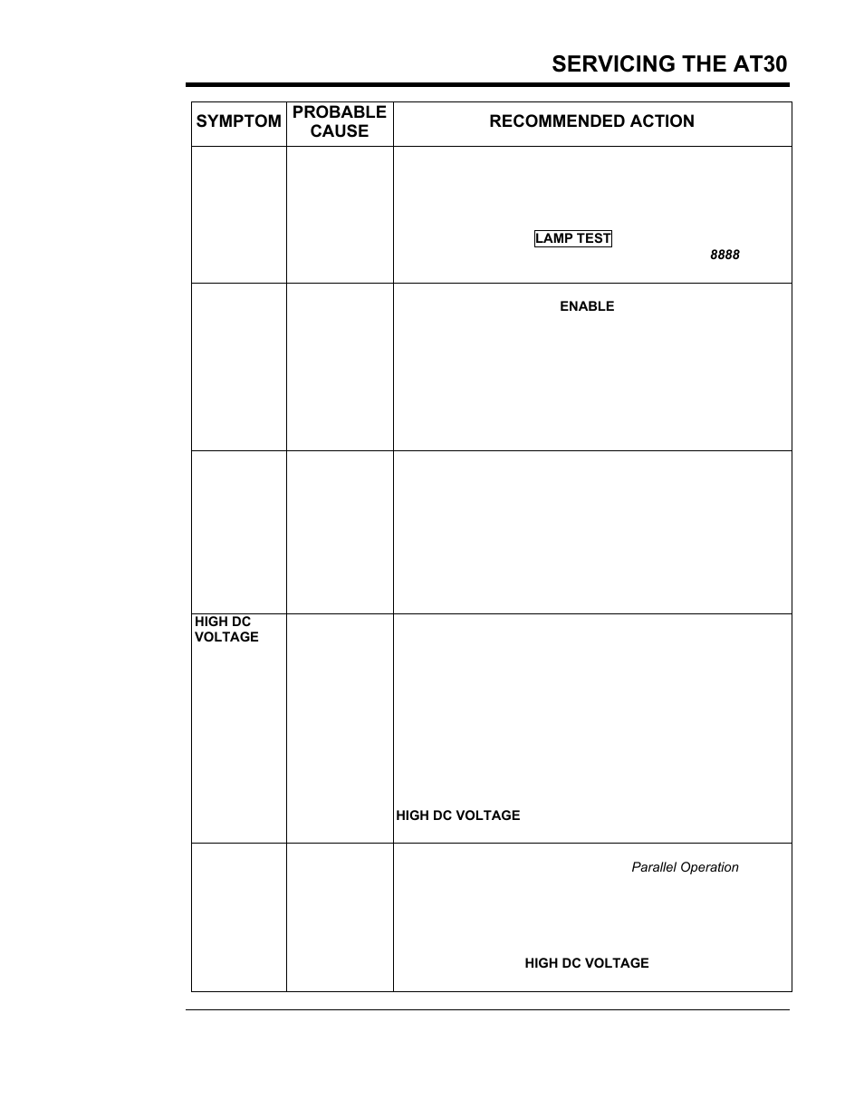 Servicing the at30 | Exide Technologies Section 94.40 User Manual | Page 59 / 100