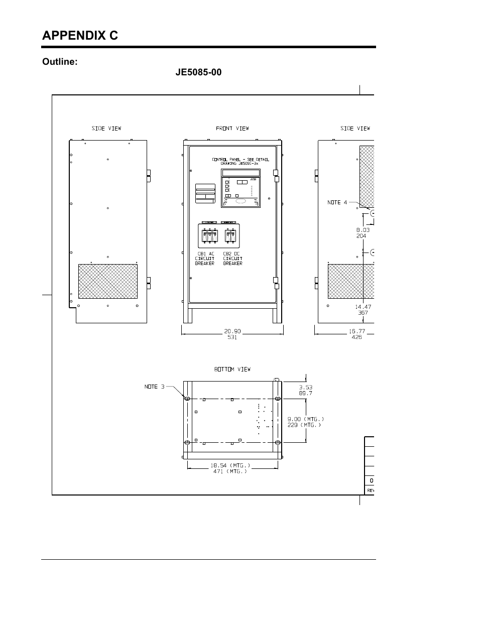 Appendix c (standard drawings) | Exide Technologies Section 94.40 User Manual | Page 70 / 100