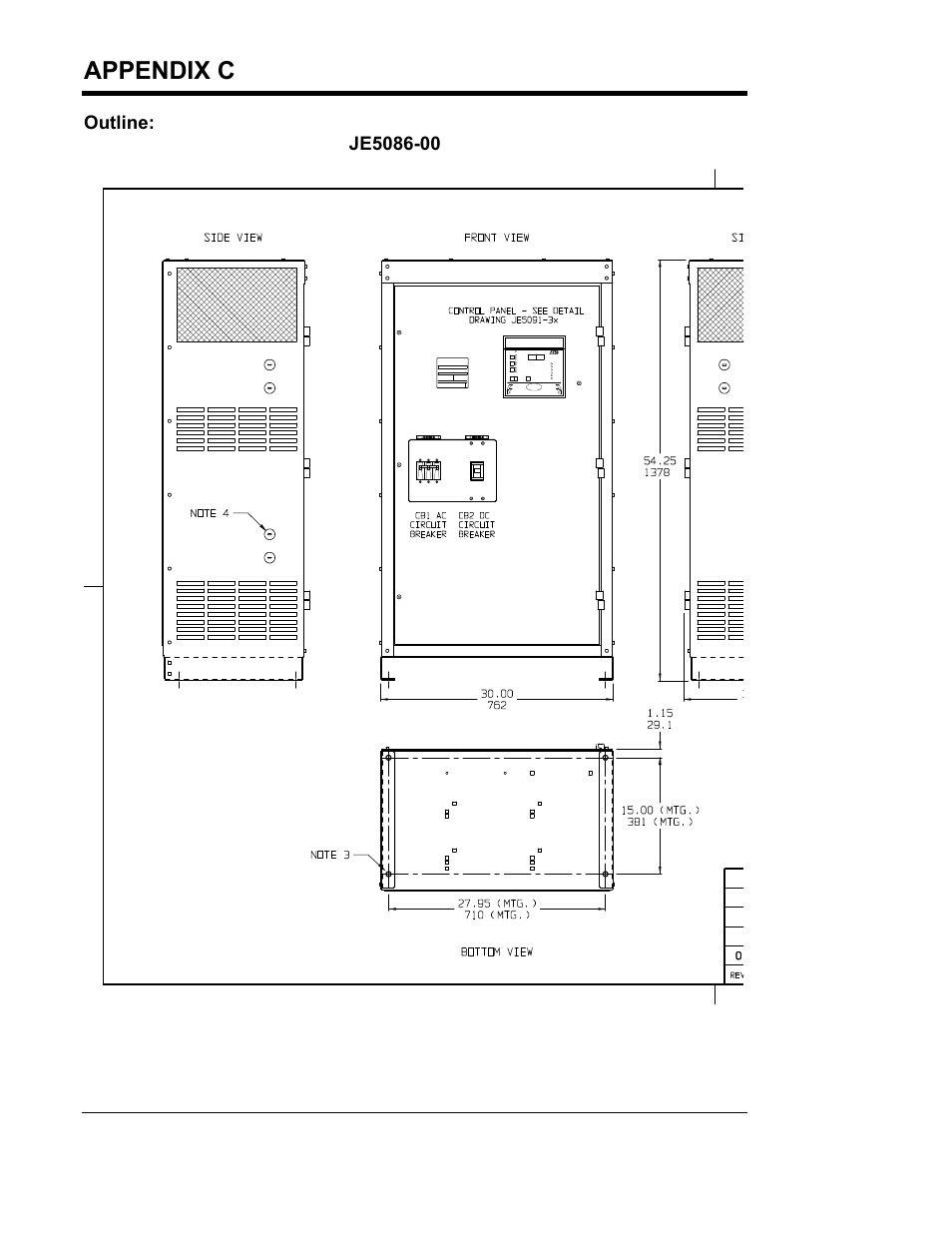 Appendix c (standard drawings) | Exide Technologies Section 94.40 User Manual | Page 72 / 100