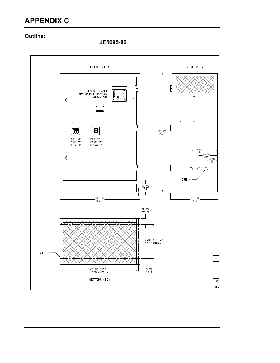 Appendix c (standard drawings) | Exide Technologies Section 94.40 User Manual | Page 74 / 100