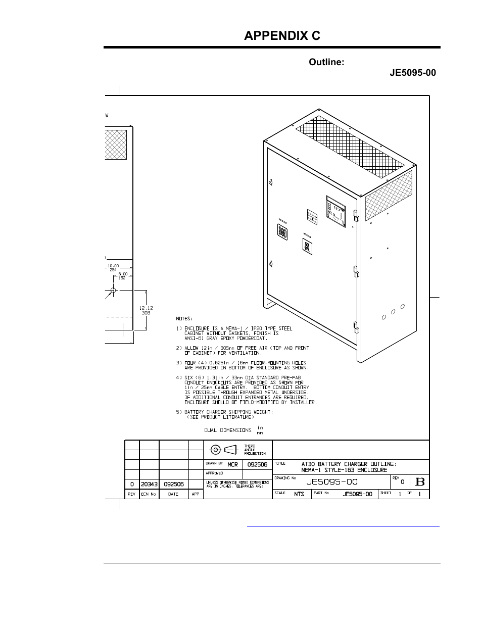 Appendix c (standard drawings) | Exide Technologies Section 94.40 User Manual | Page 75 / 100