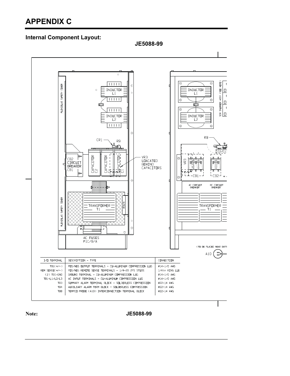Appendix c (standard drawings) | Exide Technologies Section 94.40 User Manual | Page 76 / 100