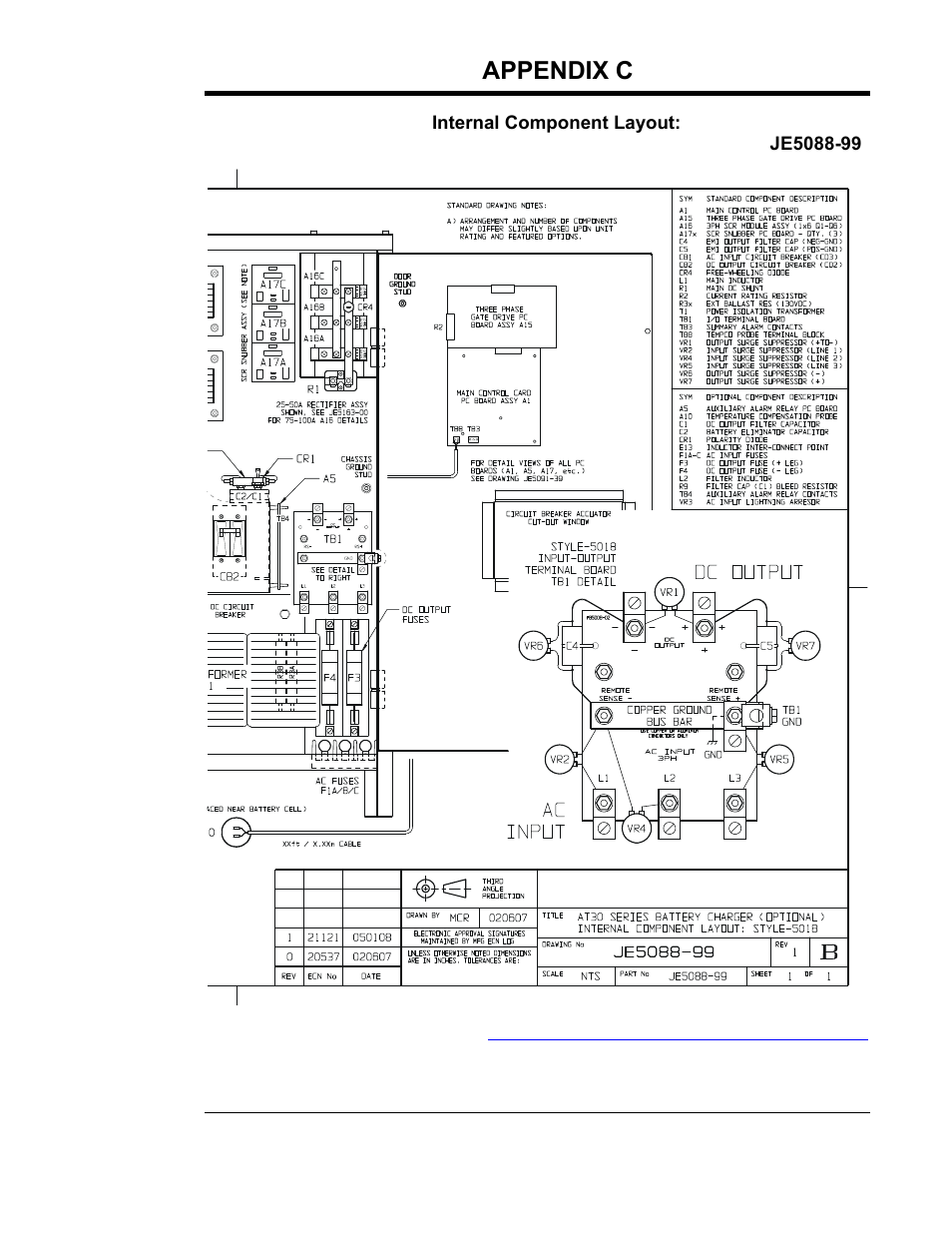 Appendix c (standard drawings) | Exide Technologies Section 94.40 User Manual | Page 77 / 100