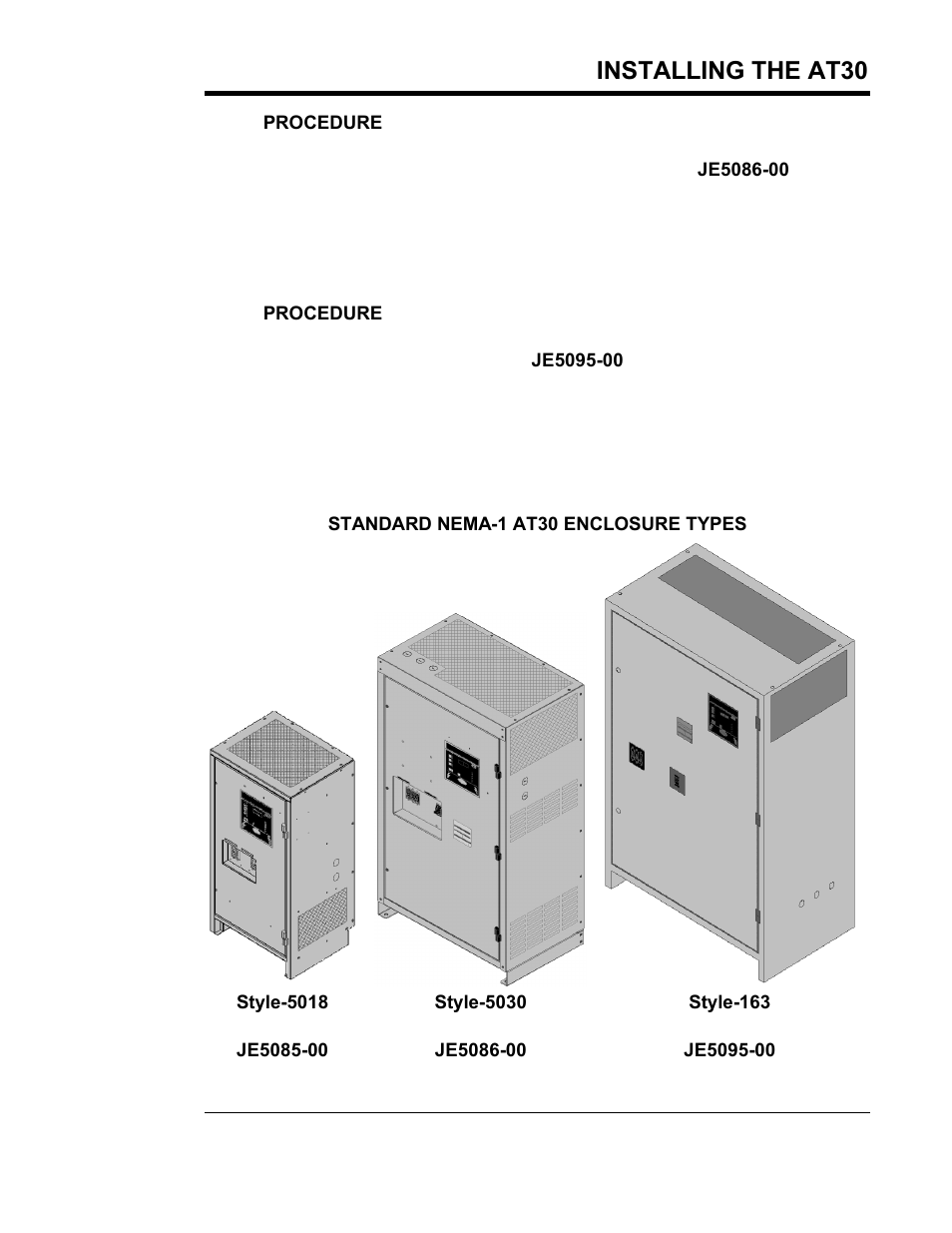 Installing the at30 | Exide Technologies Section 94.40 User Manual | Page 9 / 100