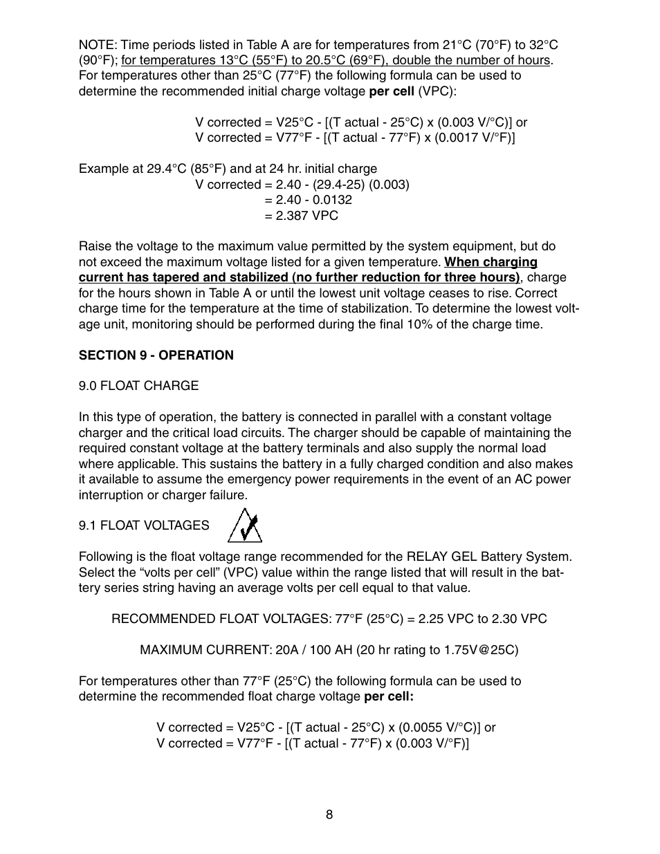 Exide Technologies Section 95.10 User Manual | Page 11 / 18