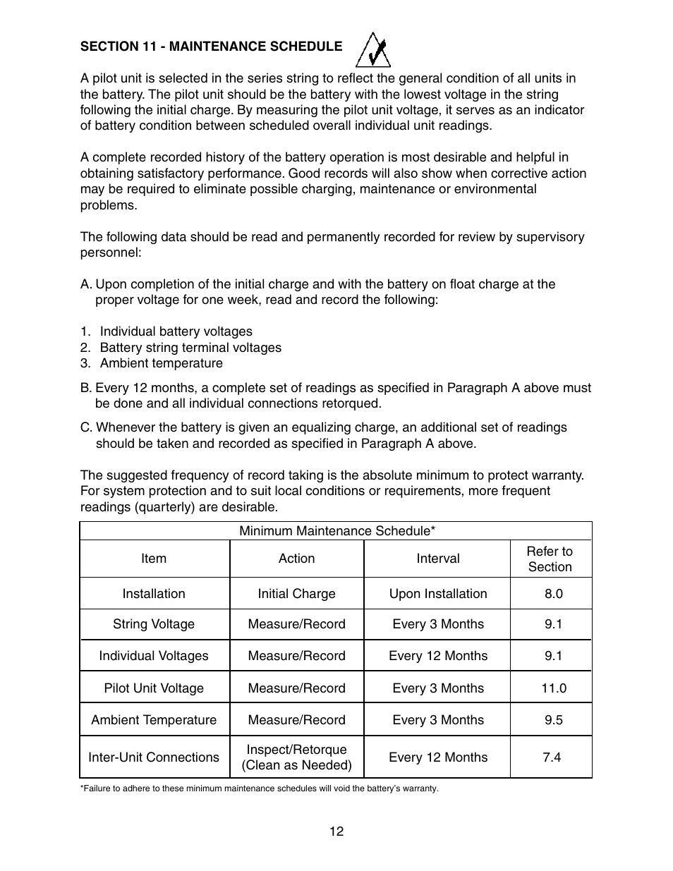 Exide Technologies Section 95.10 User Manual | Page 15 / 18