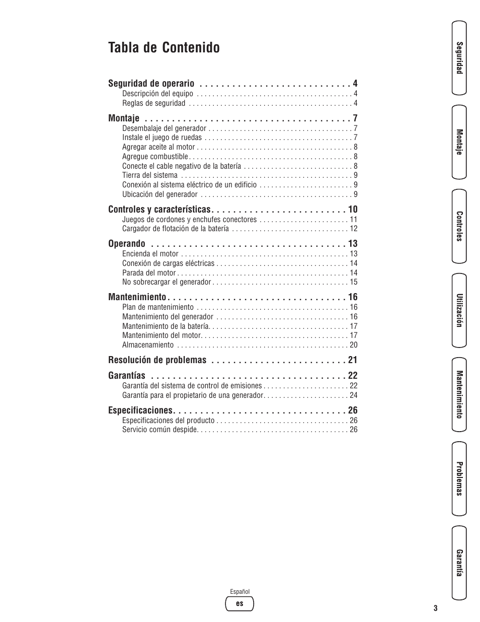 Briggs & Stratton 6200 Watt User Manual | Page 29 / 52