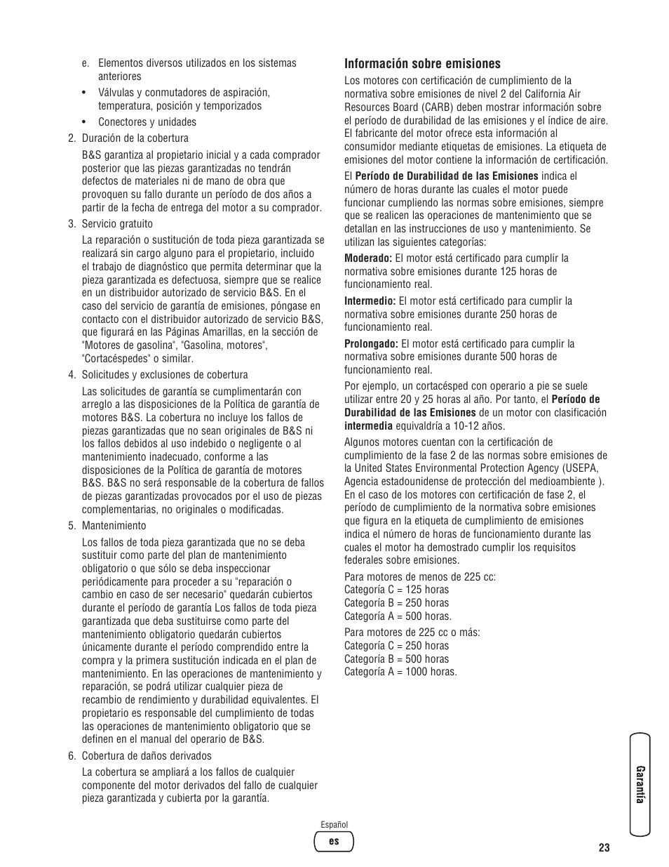Briggs & Stratton 6200 Watt User Manual | Page 49 / 52