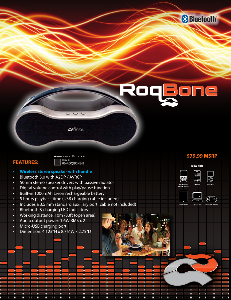 Hypercel 06-ROQBONE-B User Manual | 1 page