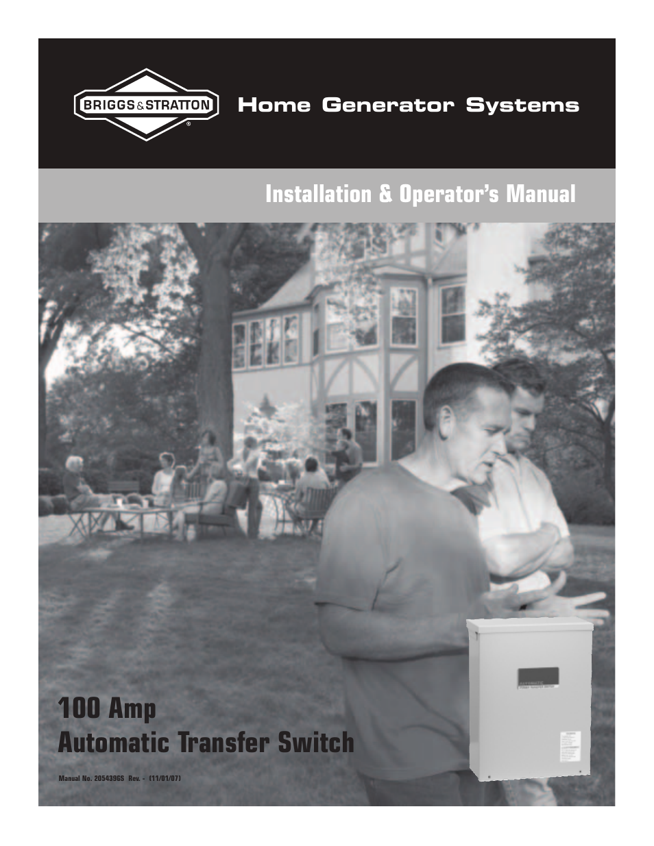 Briggs & Stratton 100 Amp Automatic Transfer Switch User Manual | 40 pages
