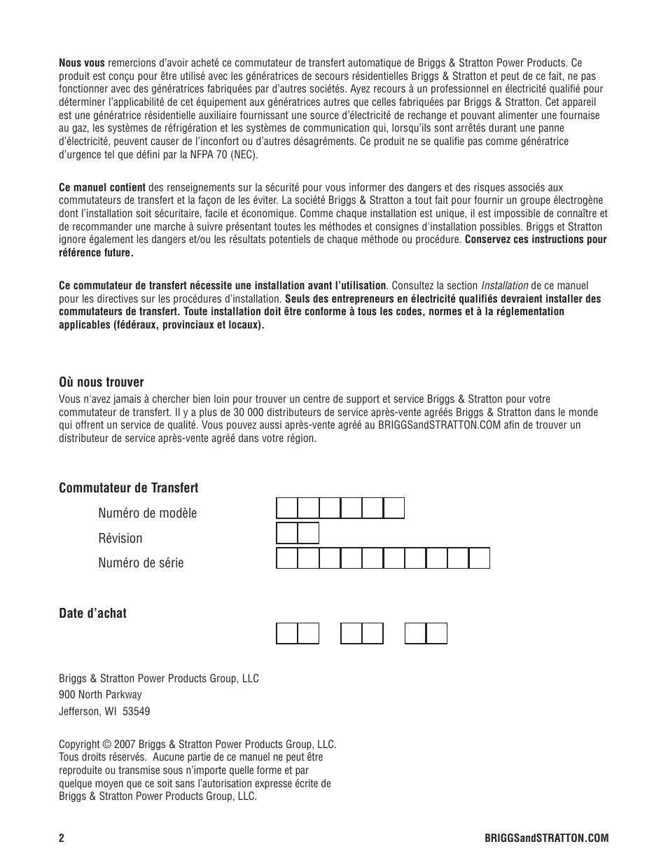 Briggs & Stratton 100 Amp Automatic Transfer Switch User Manual | Page 28 / 40