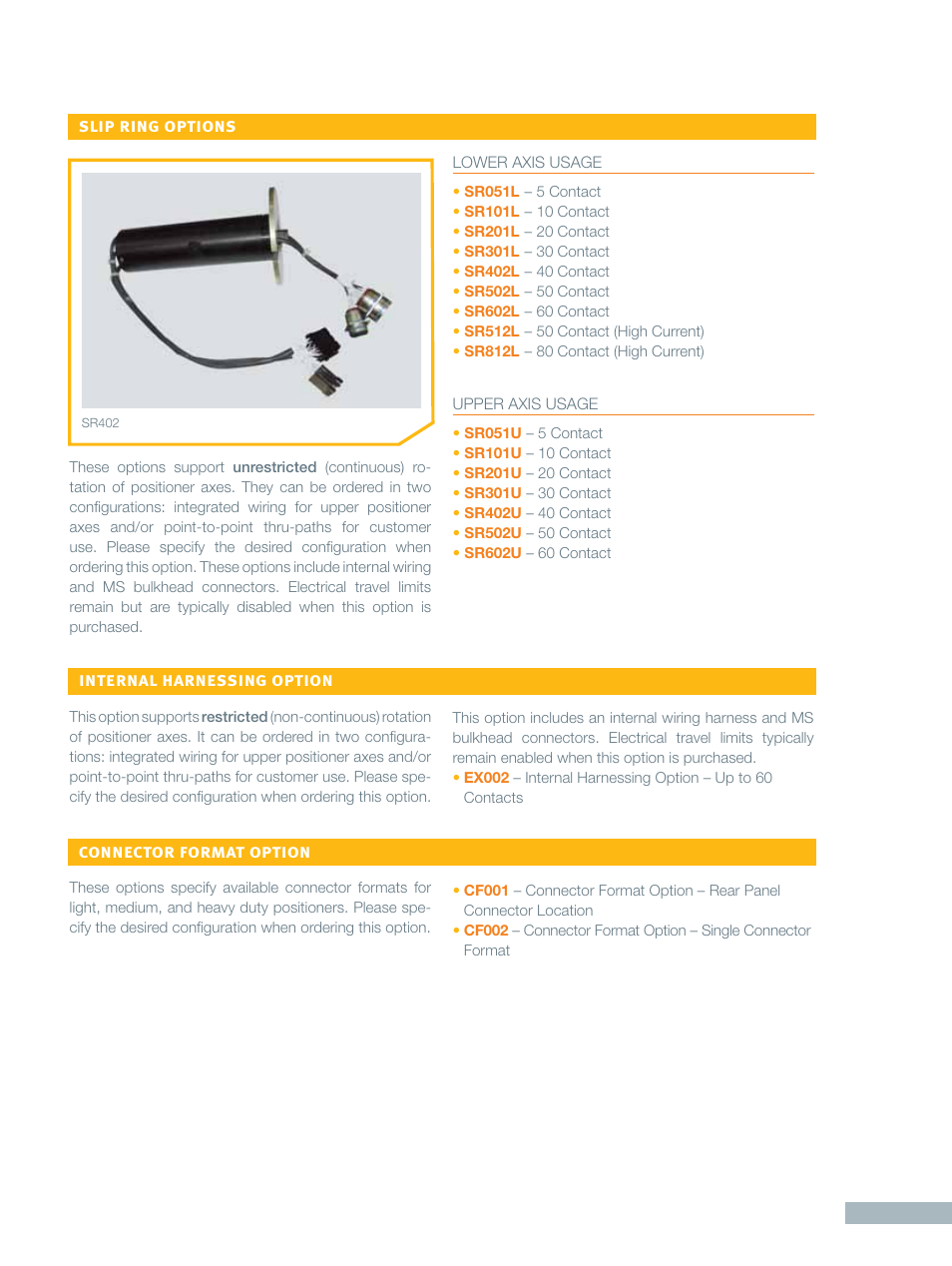 ORBIT FR Performance Series AZ, EL Positioners: Heavy Duty User Manual | Page 2 / 5