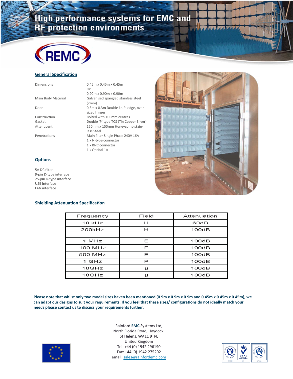 ORBIT FR Standard Test Cell User Manual | Page 2 / 2