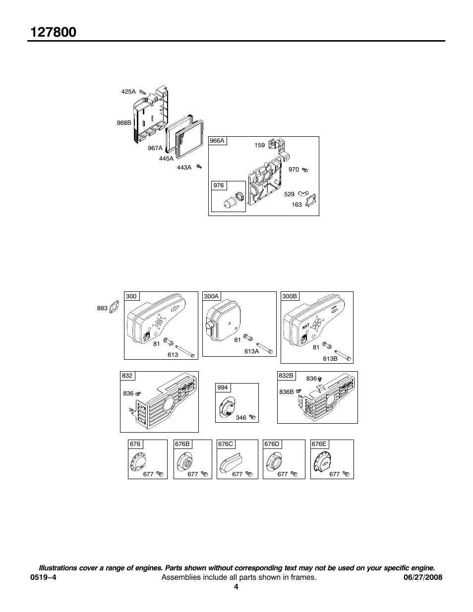 Briggs & Stratton 127800 Series User Manual | Page 4 / 18